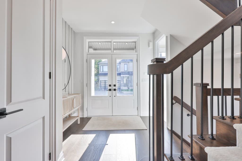 Entry hall and dining room at 520 Markay Common