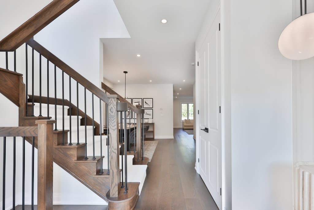 Entry hall and dining room at 520 Markay Common